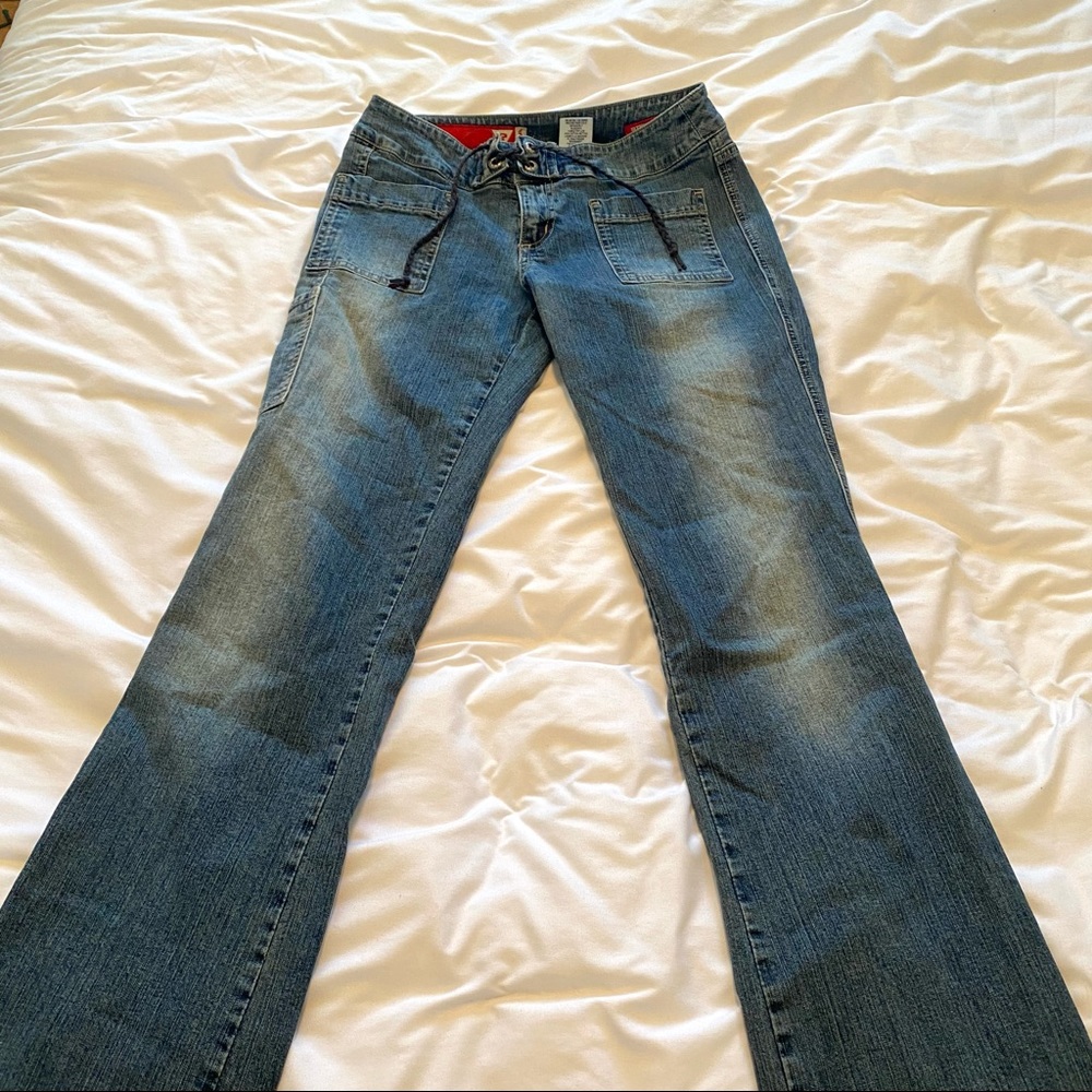 Guess low rise jeans!